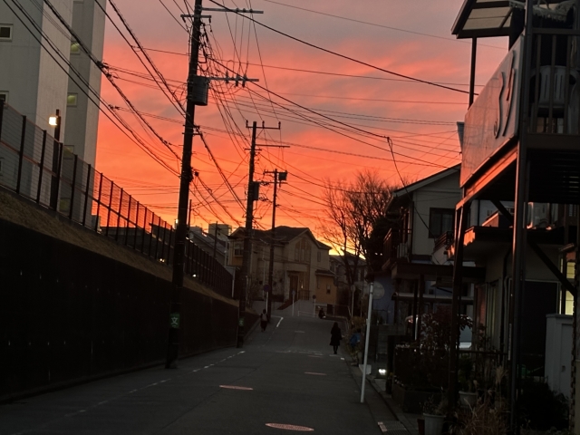 夕方の風景